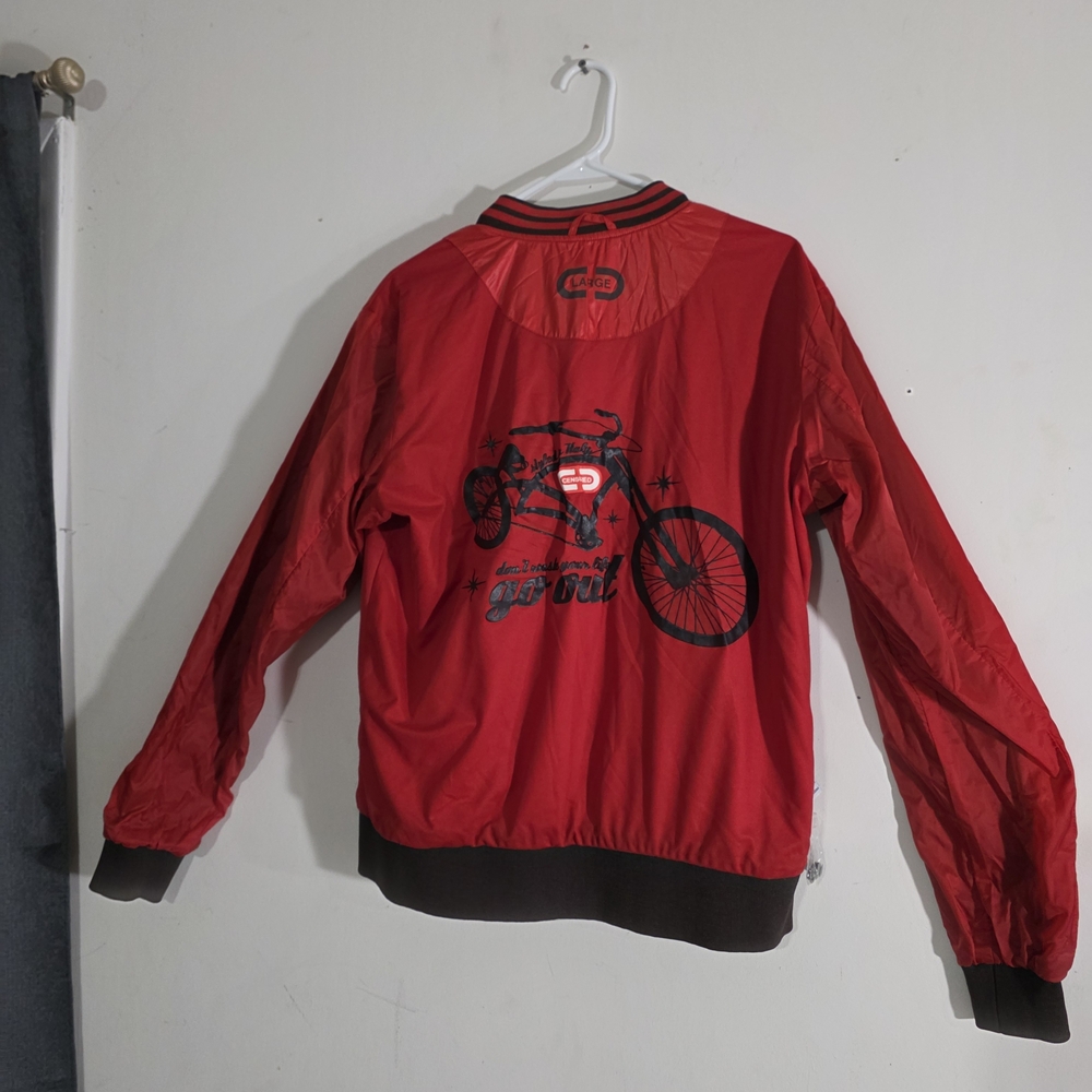 Red Bicycle Design Raincoat